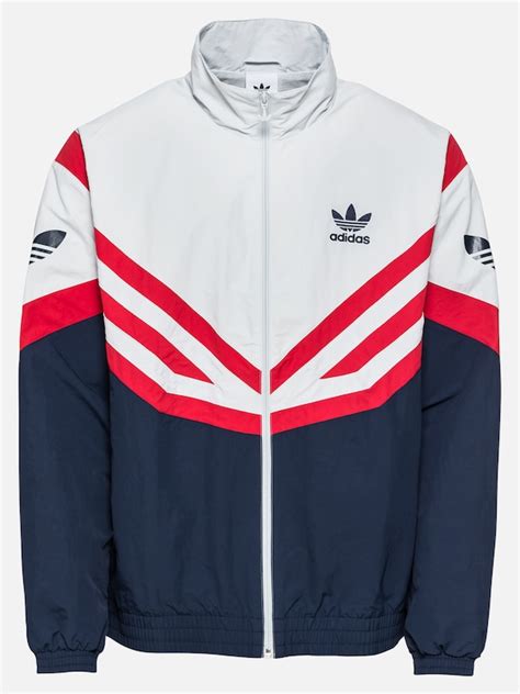 adidas weiß rot blau jacke|Blaue Jacken .